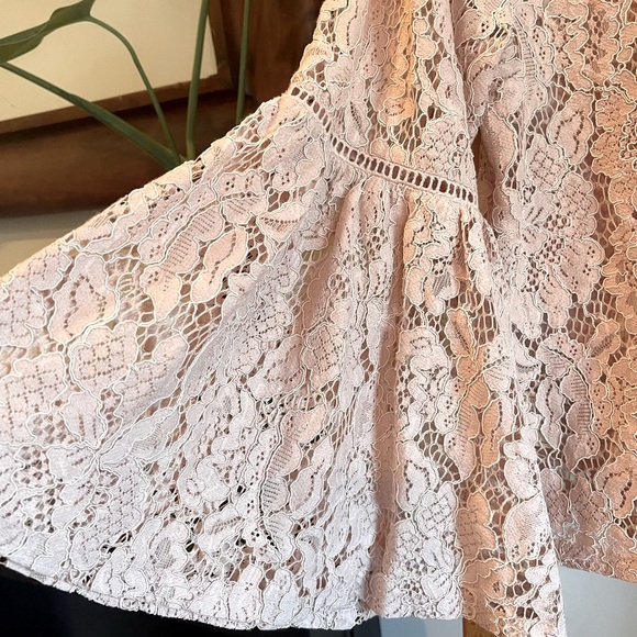 NWT - SZ L Jack by BB Dakota Pink Wild Heart Lace Top! - Picture 3 of 8